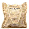 Raffia Crochet Tote Bag