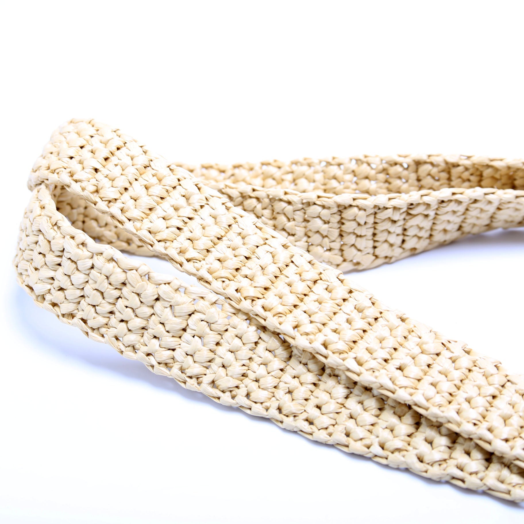 Raffia Crochet Tote Bag