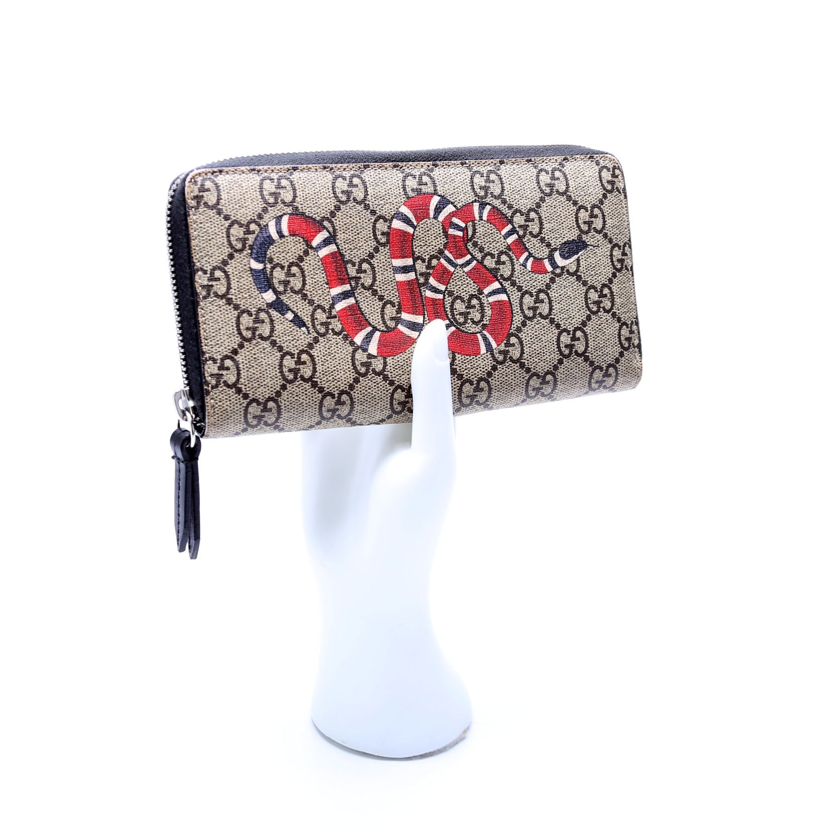 451273 GG Snake Wallet Red/Black