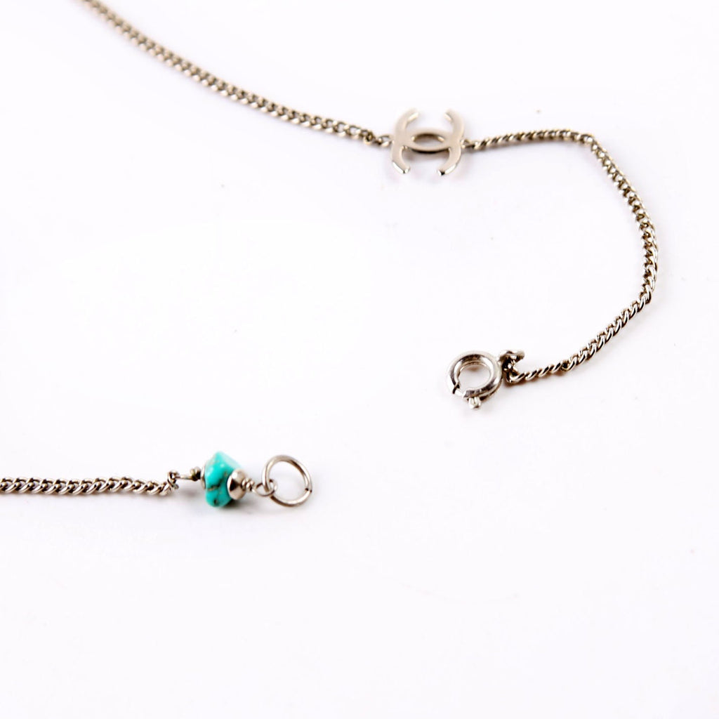 CC Turqouise Beaded Long Necklace
