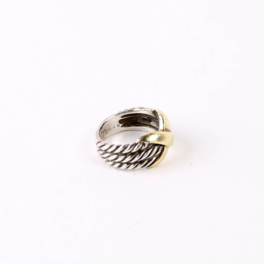 Ring: Triple Row X 8MM 925/585 Size 7