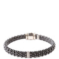 Bracelet: Black Caviar Single Station 9MM Diamonds/925