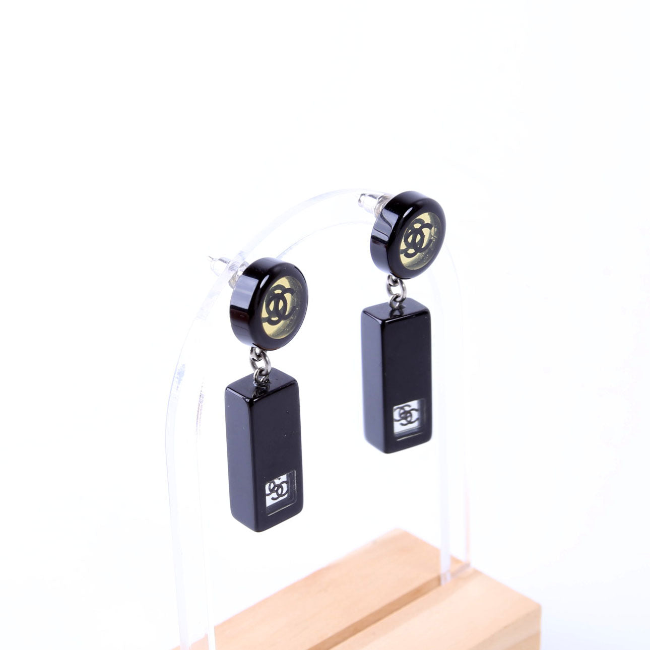 Earrings: CC Resin Bar Drop