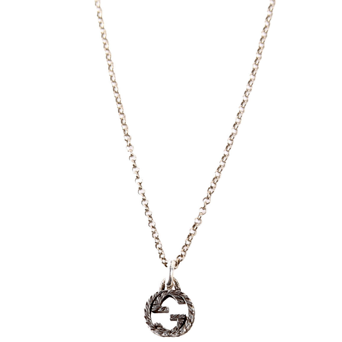 Necklace: Interlocking G Aged 925