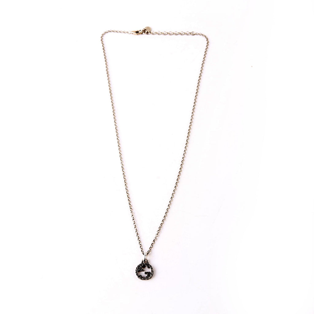 Necklace: Interlocking G Aged 925