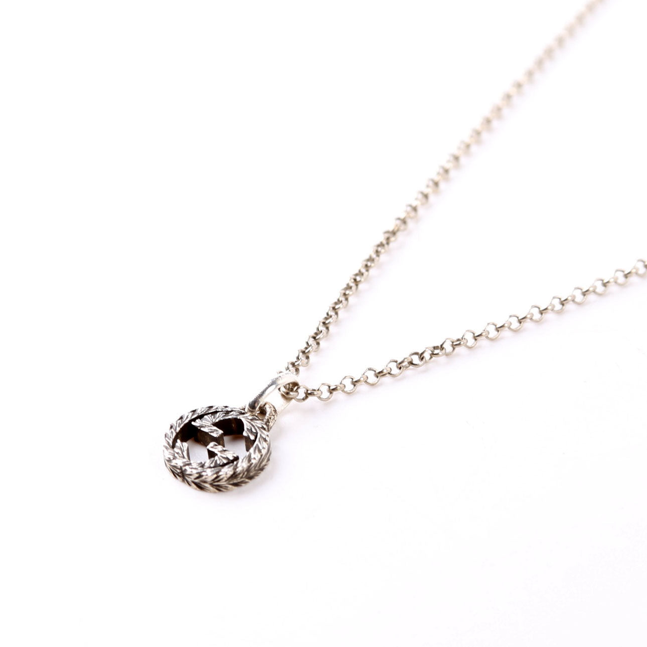 Necklace: Interlocking G Aged 925