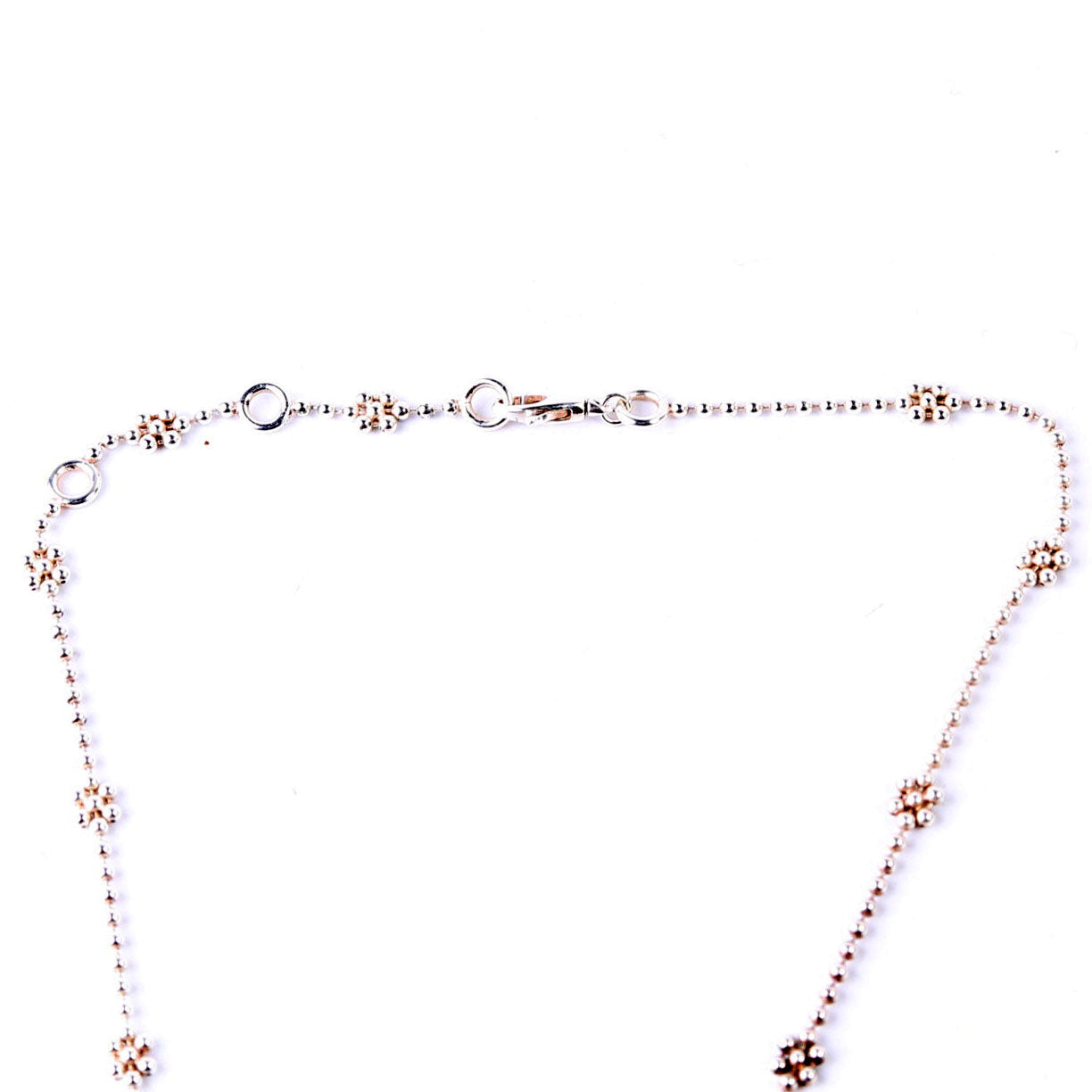Gucci Necklace: Interlock G Flower Bead Chain 925