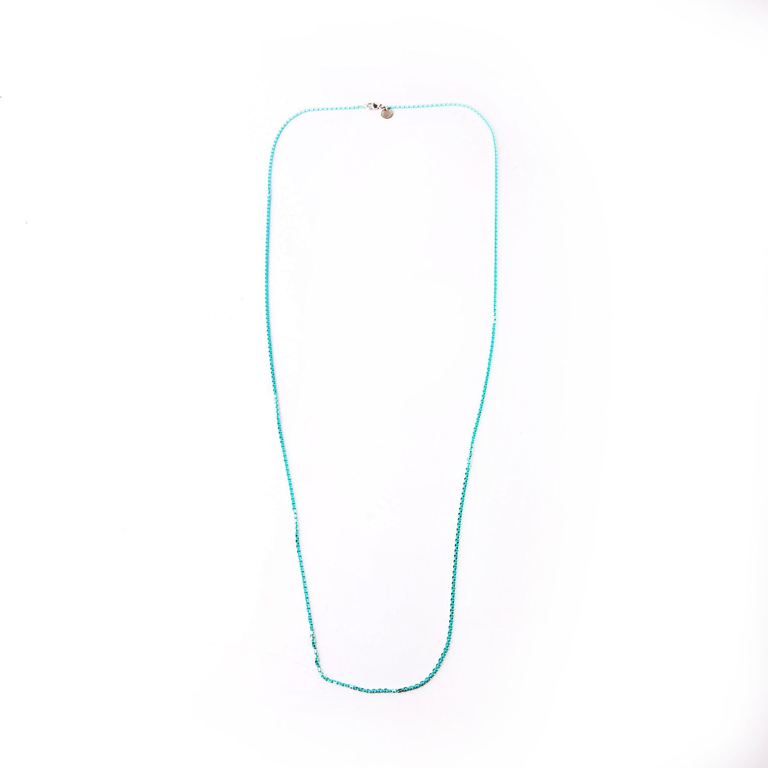 Necklace: Sparkler Enamwl Coated 30" Chain 925