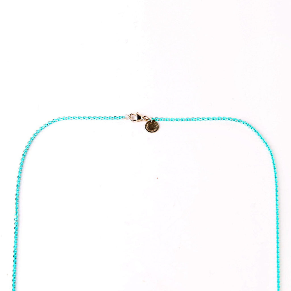 Necklace: Sparkler Enamwl Coated 30" Chain 925