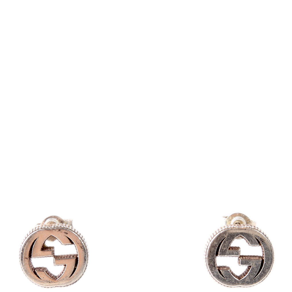 Earrings: Interlocking G Studs 925
