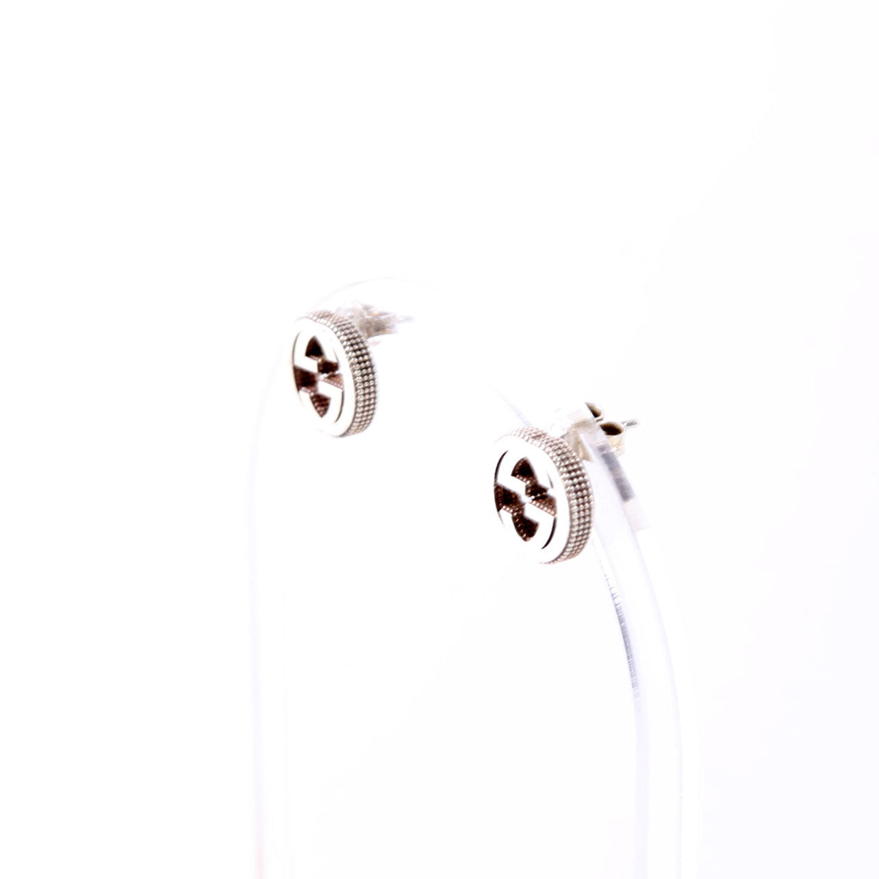 Earrings: Interlocking G Studs 925