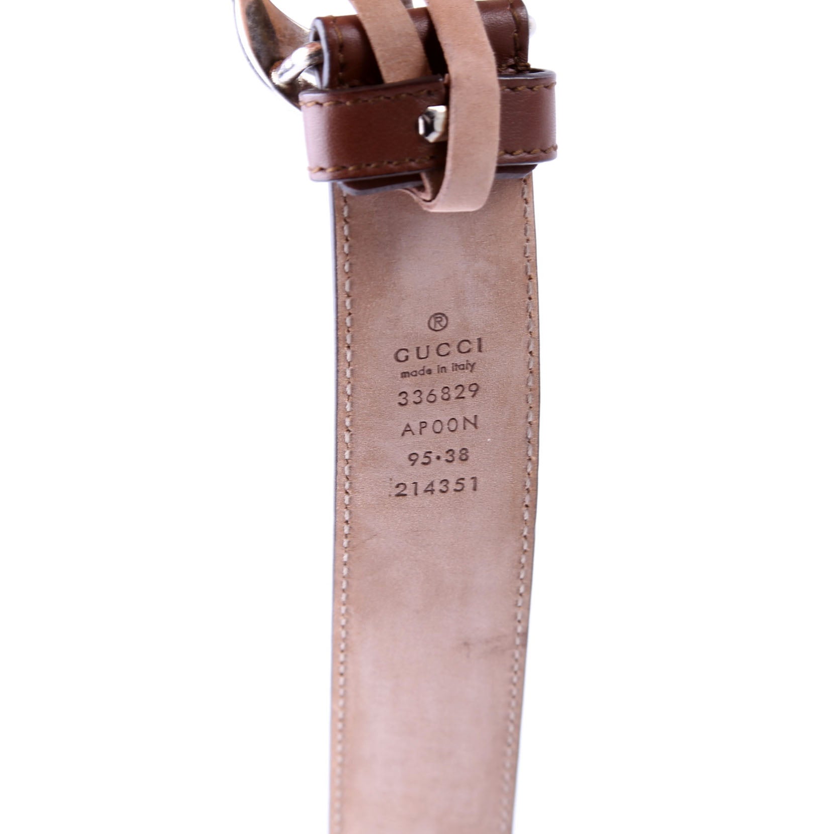 336829 Interlocking GG Thin Belt Size 95/38