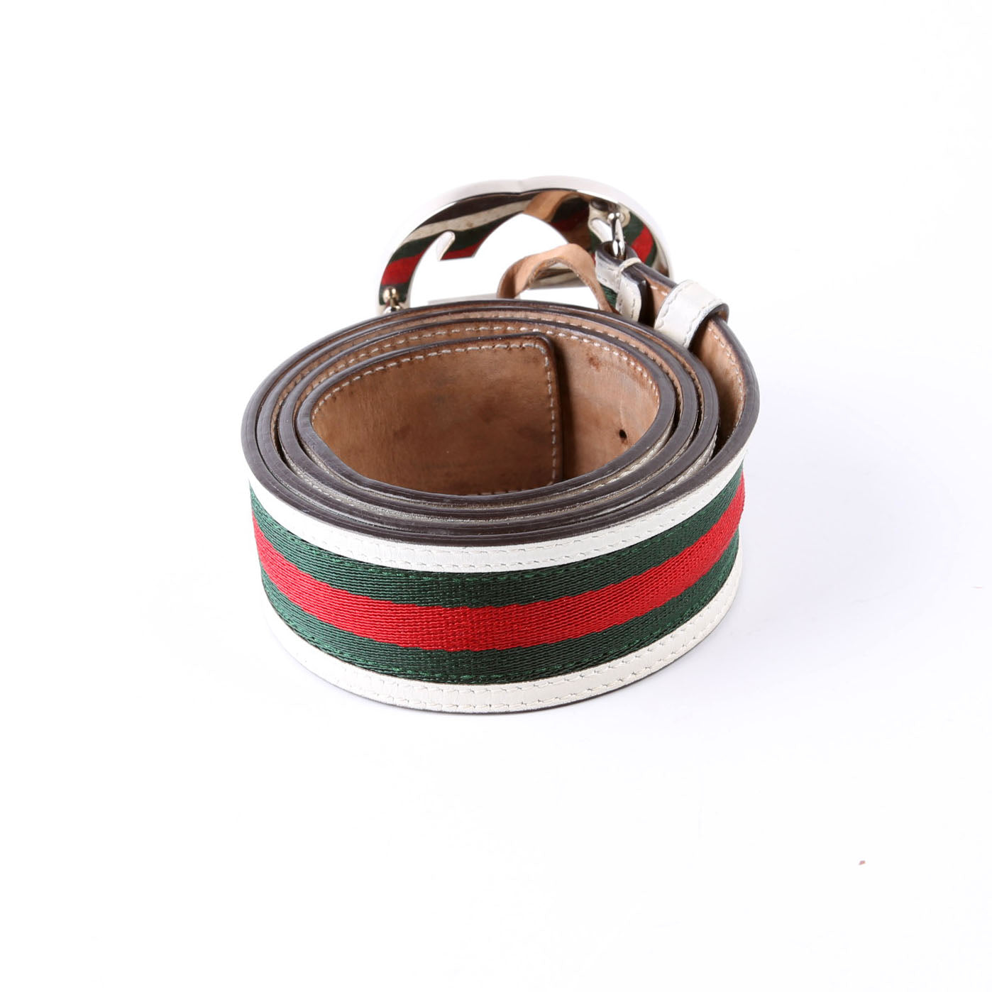 Belt: 114984 Web Canvas Interlocking G Size 95/38