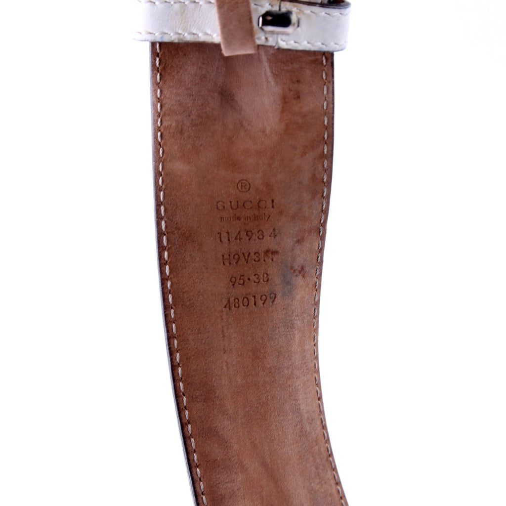 Belt: 114984 Web Canvas Interlocking G Size 95/38