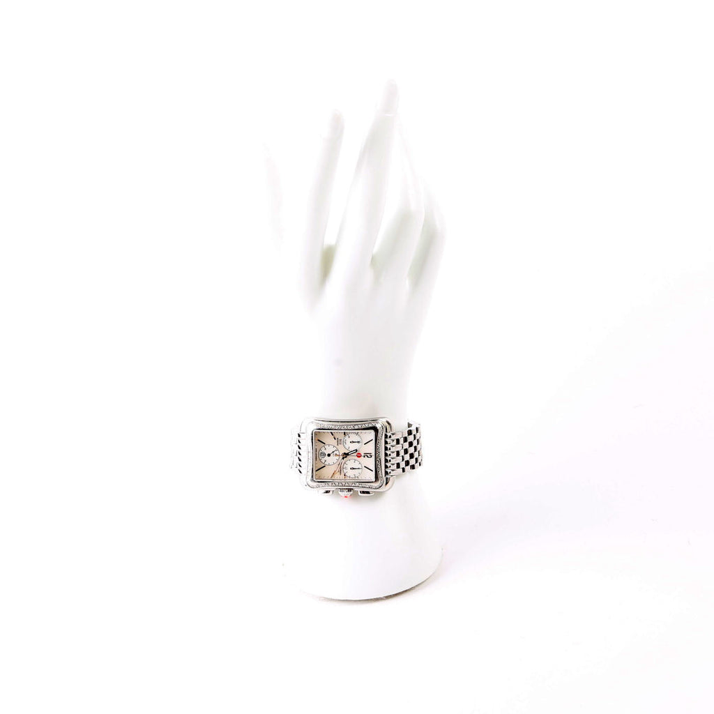 Deco II Sapphire Crystal with 0.36 Diamonds