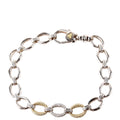 Bracelet: Caviar Lux Single Station Link Diamonds/925/750