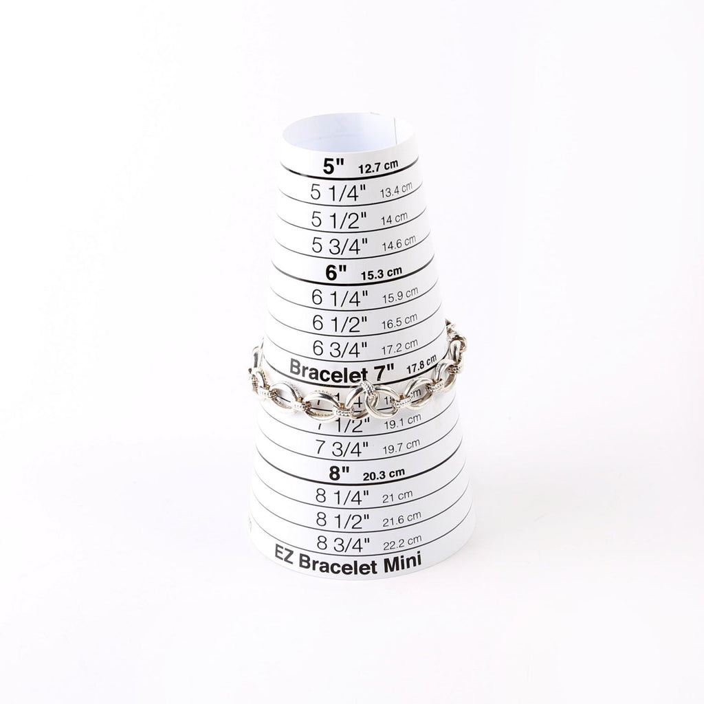 Bracelet: Caviar Lux Single Station Link Diamonds/925/750