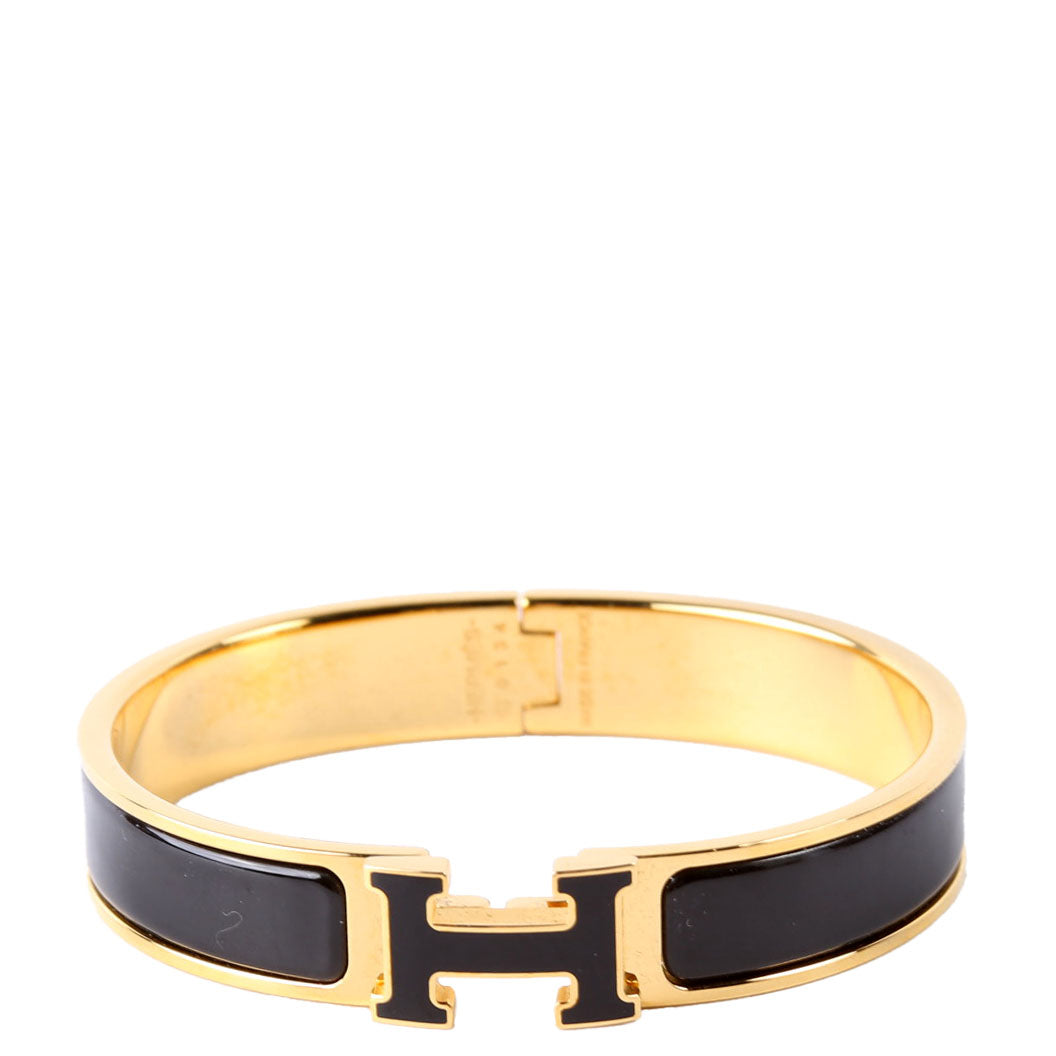 Clic Clac Narrow PM Bracelet Gold/Black