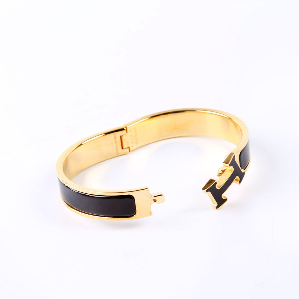 Clic Clac Narrow PM Bracelet Gold/Black
