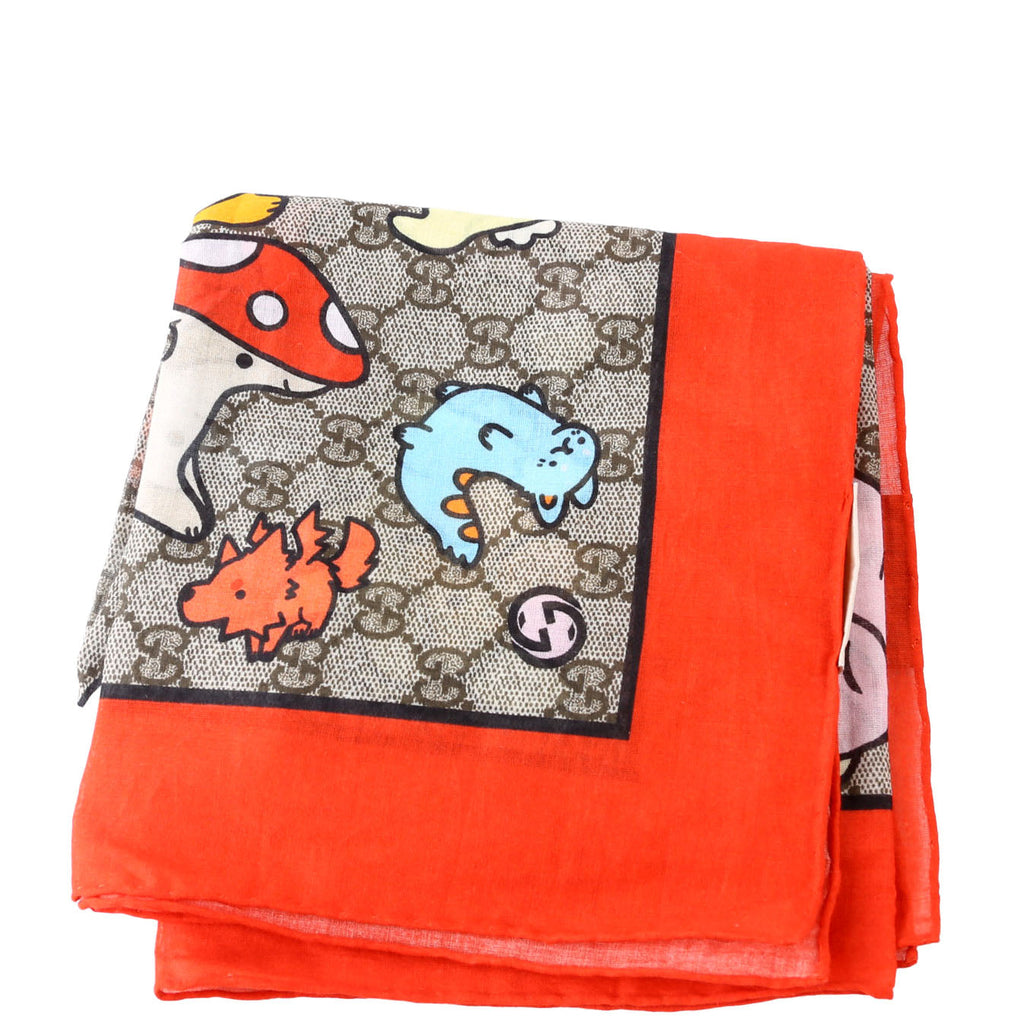 X Pikarar Supreme Square Cotton Scarf 70CM