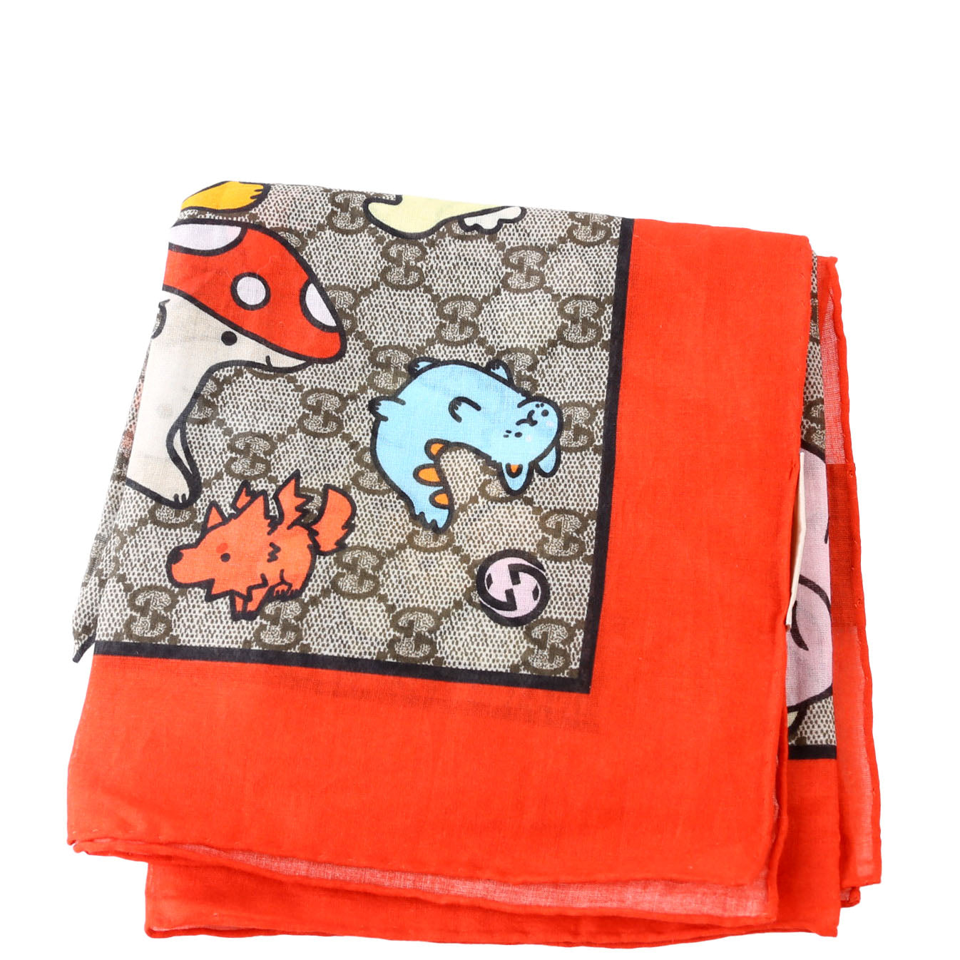 X Pikarar Supreme Square Cotton Scarf 70CM
