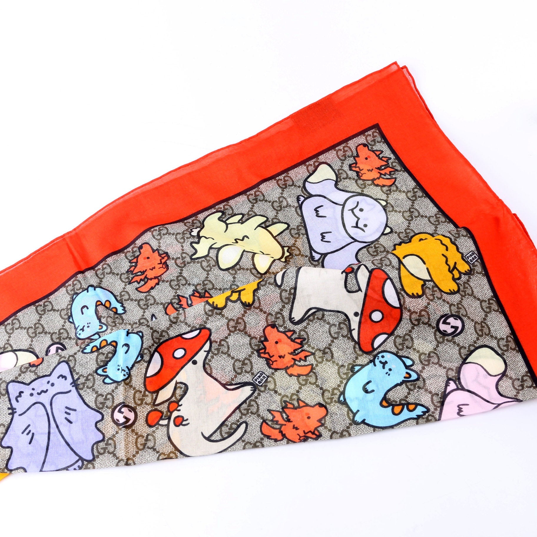 X Pikarar Supreme Square Cotton Scarf 70CM