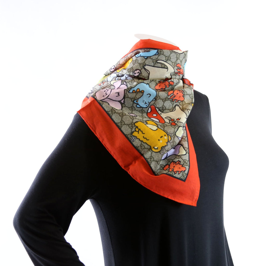 X Pikarar Supreme Square Cotton Scarf 70CM