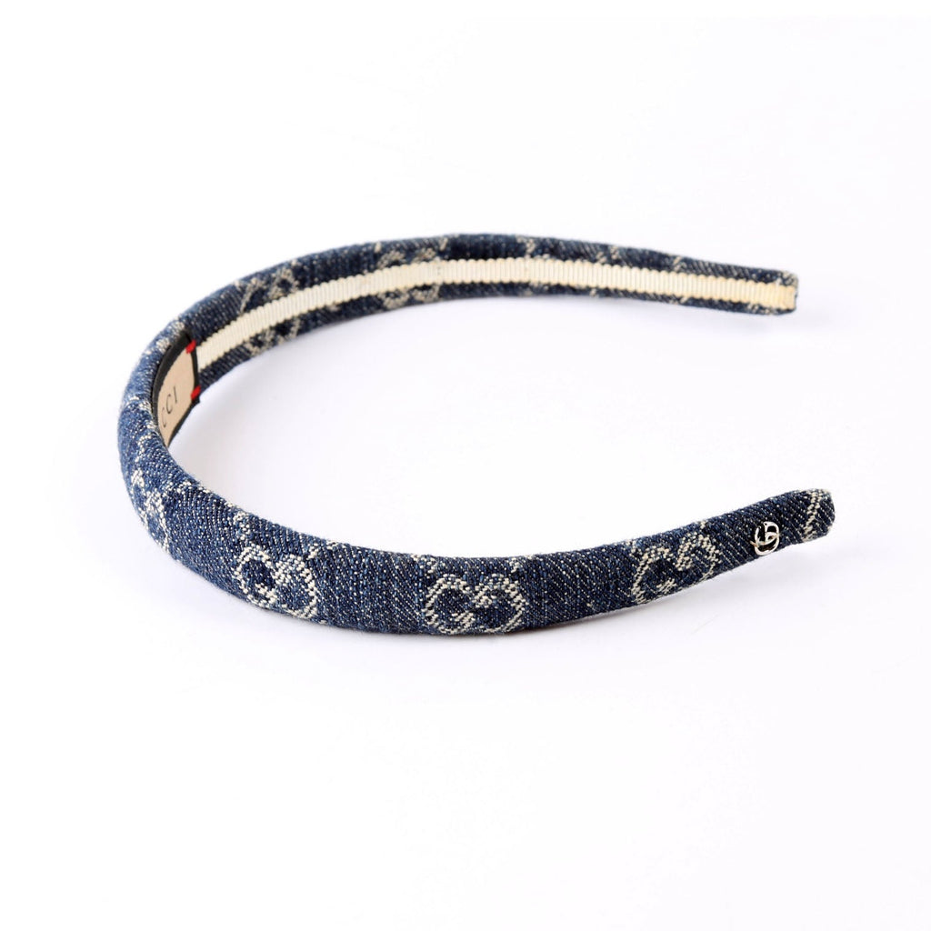 GG Canvas Denim Headband