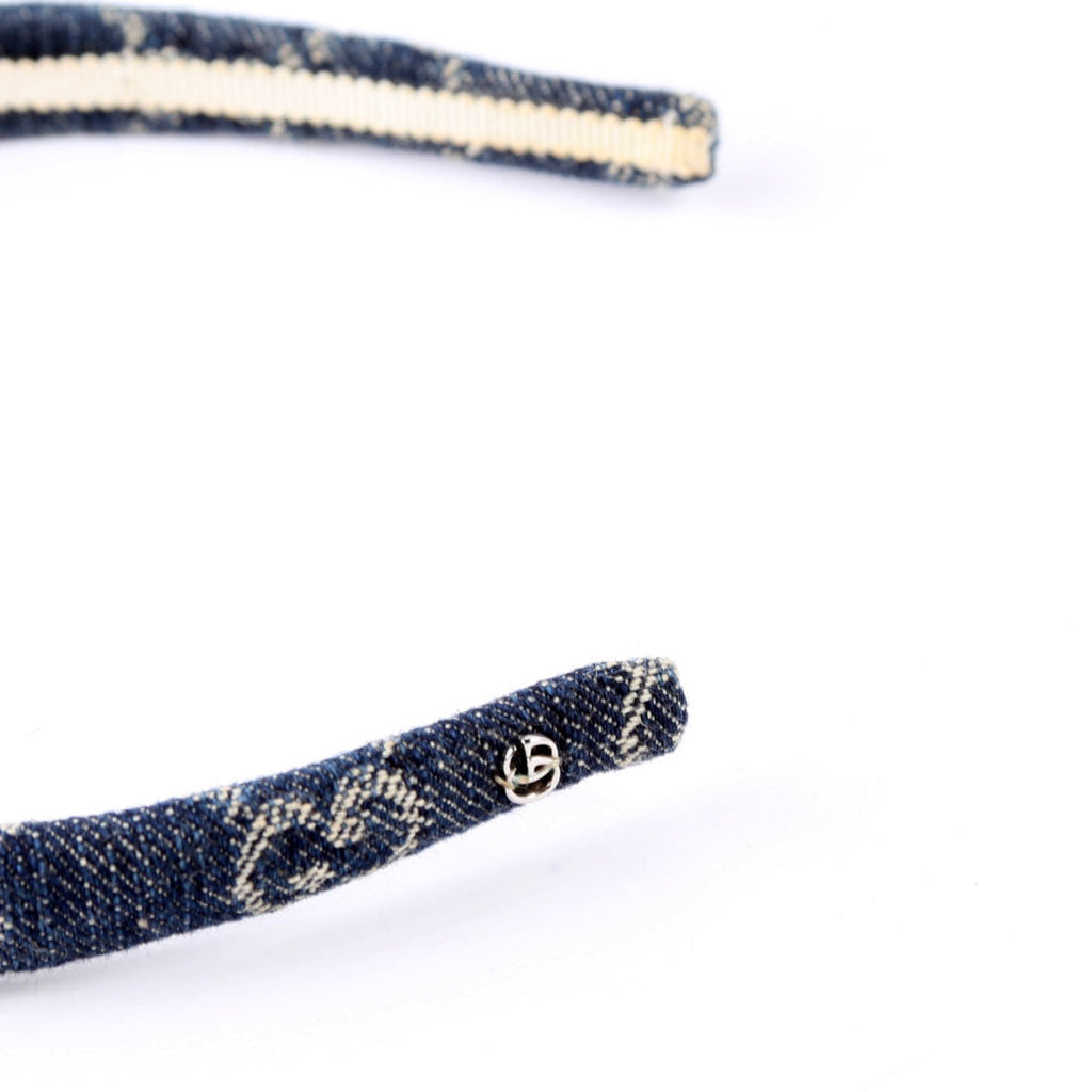GG Canvas Denim Headband
