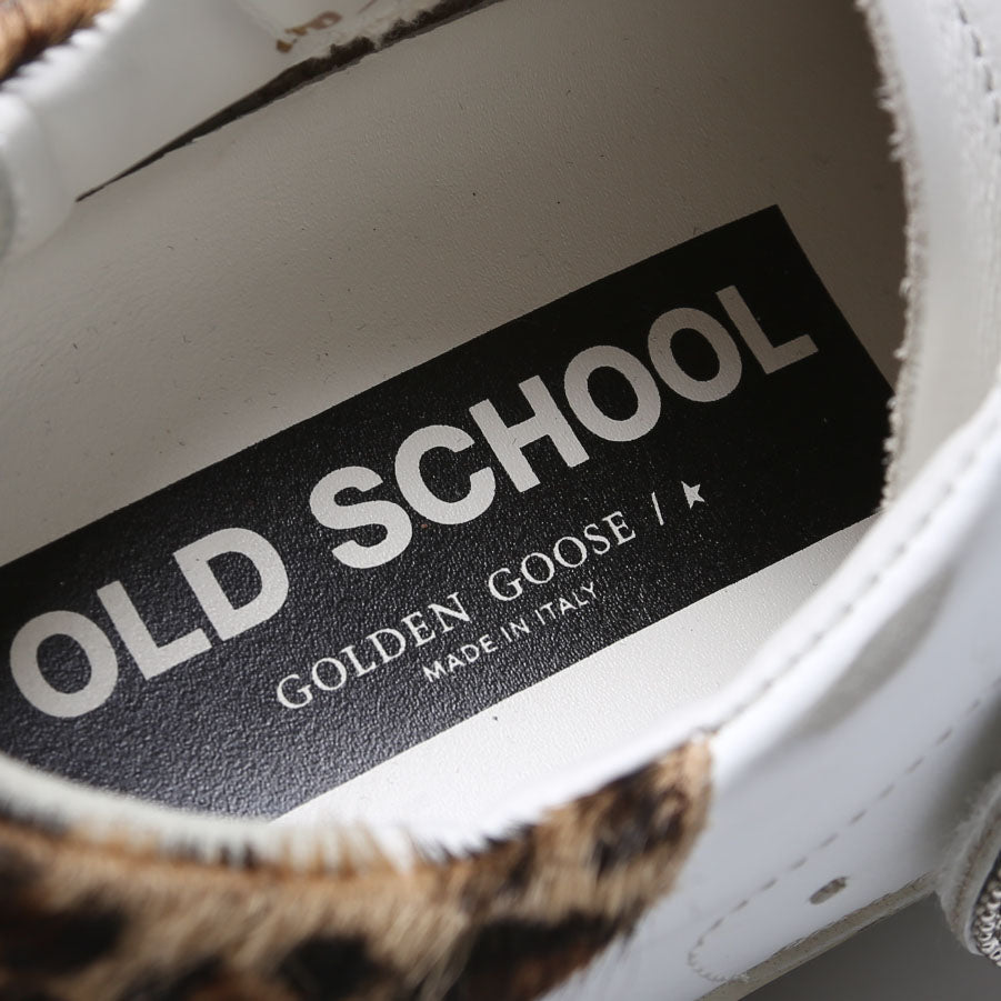 Old School Crystal Buckle Sneakers Size 38 White