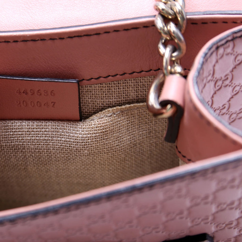 449636 Micro Guccissima Mini Emily Shoulder Pink