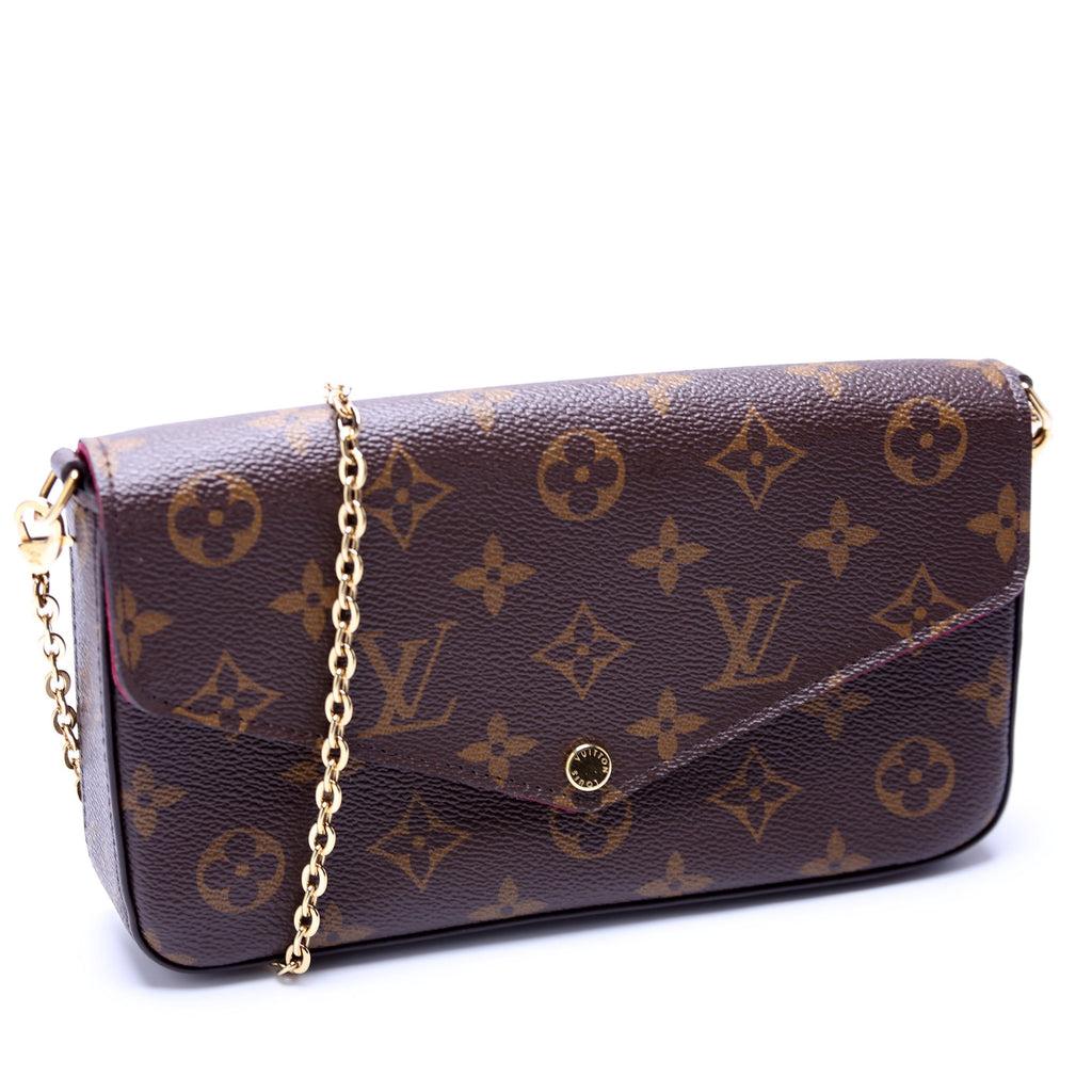 Pochette Felicie Monogram Berry