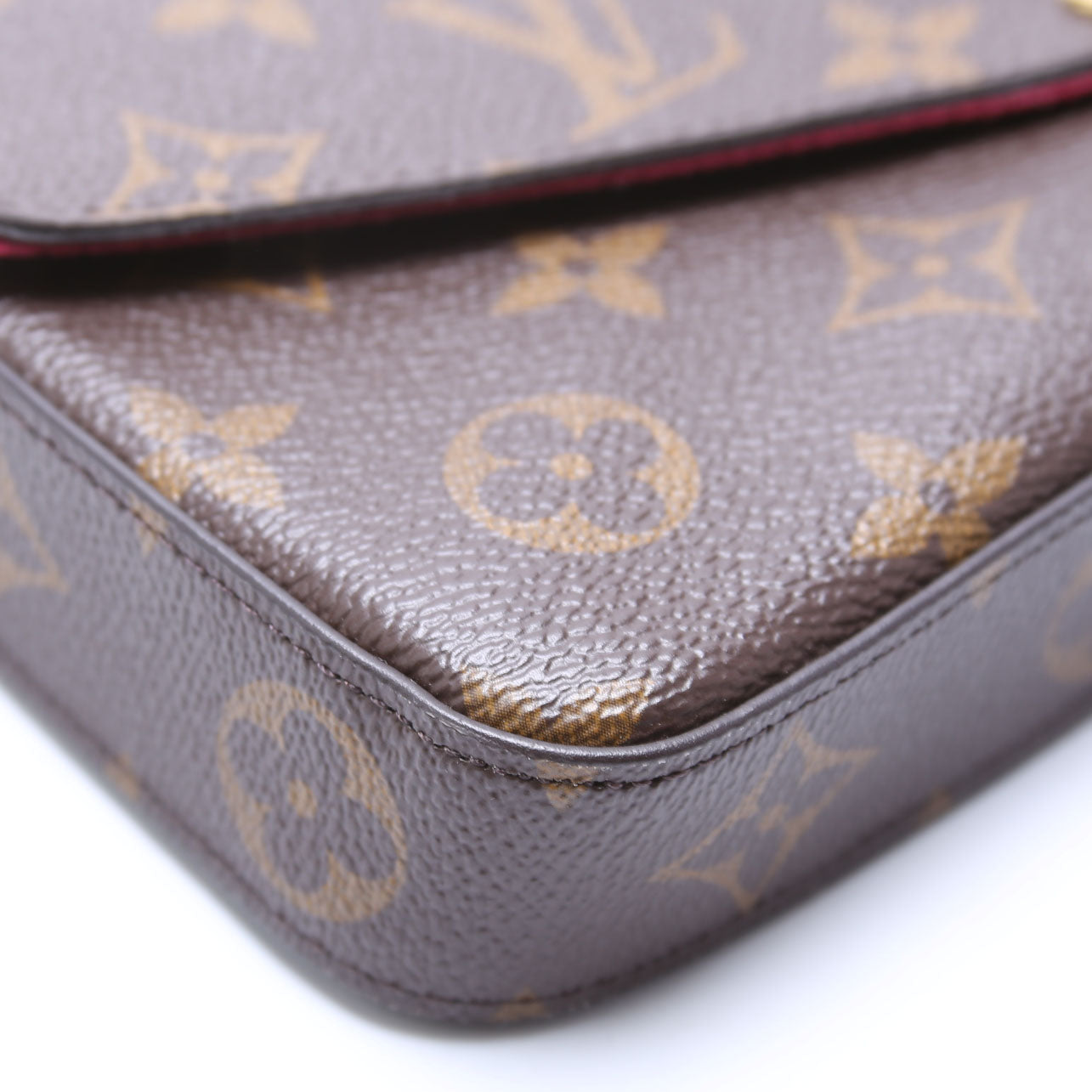 Pochette Felicie Monogram Berry