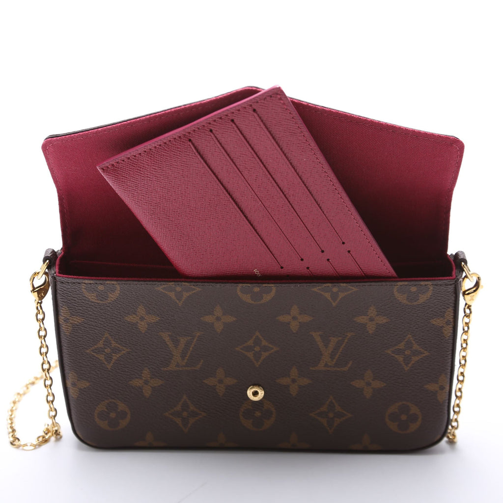 Pochette Felicie Monogram Berry