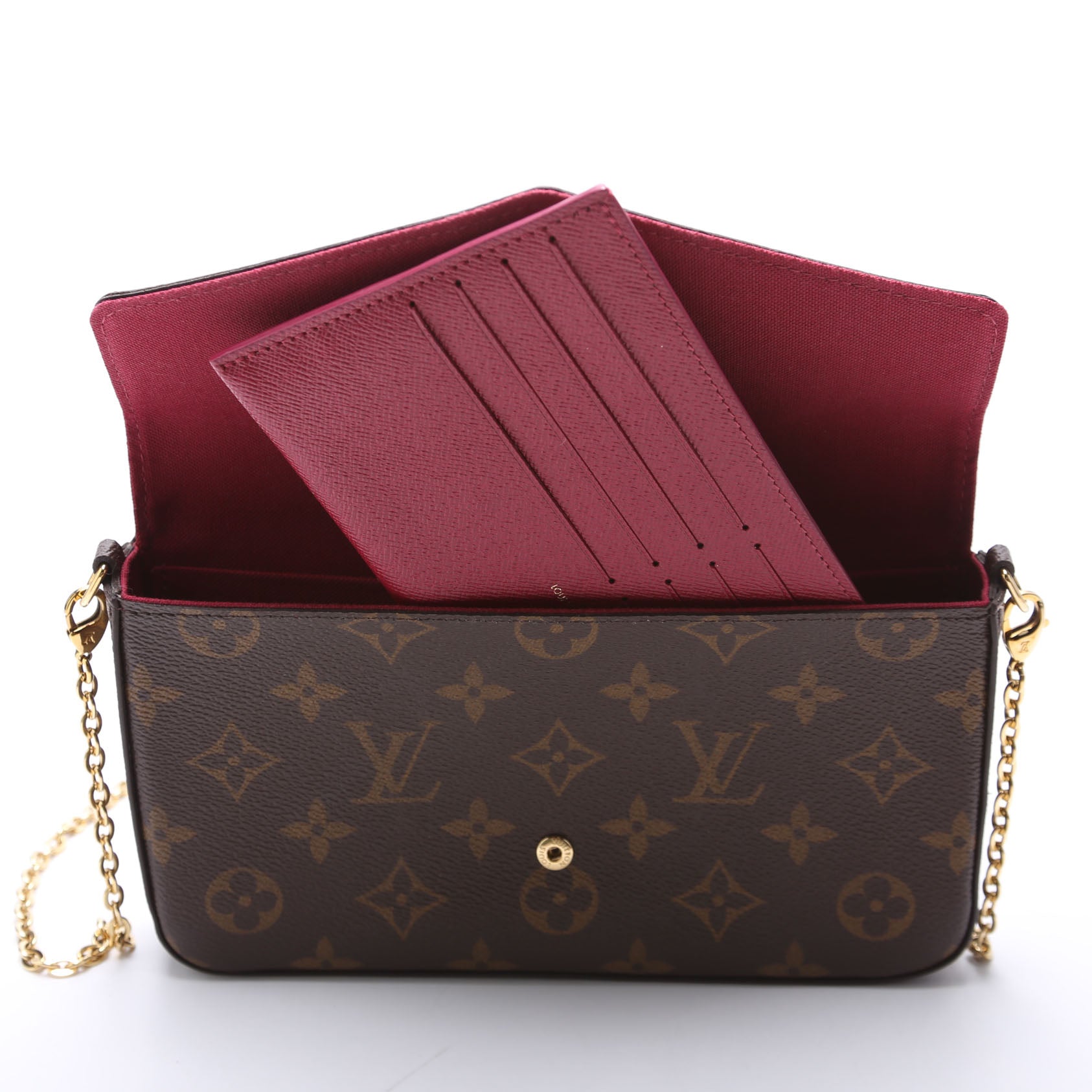Pochette Felicie Monogram Berry