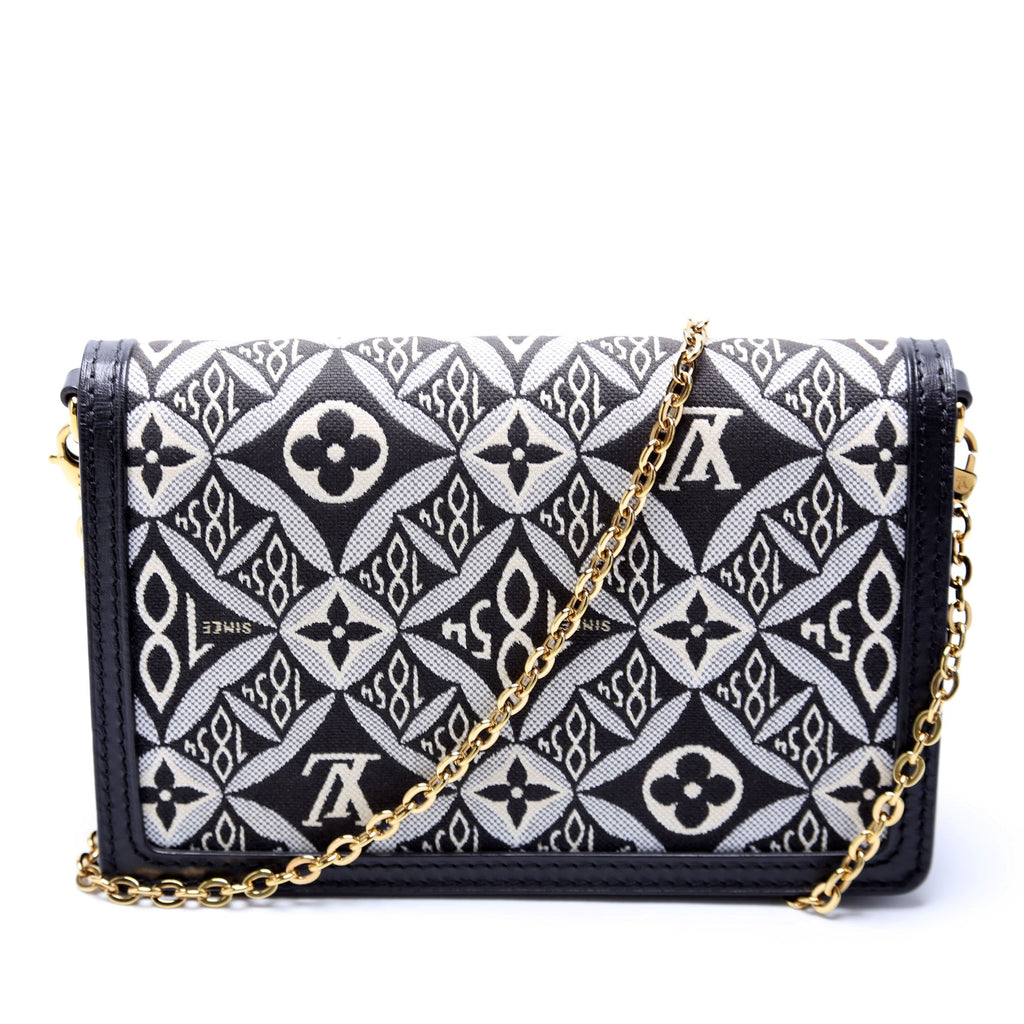 Dauphine Chain Wallet Since 1854 Jacquard Black