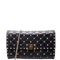 Rockstud Spike Chain Wallet Black