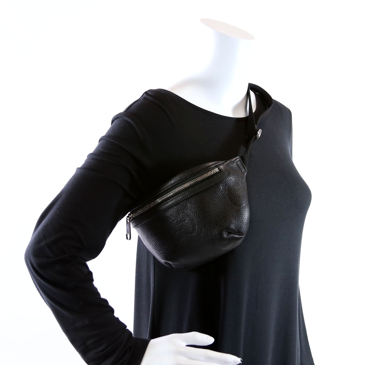 GG Embossed Belt Bag 658582 Black