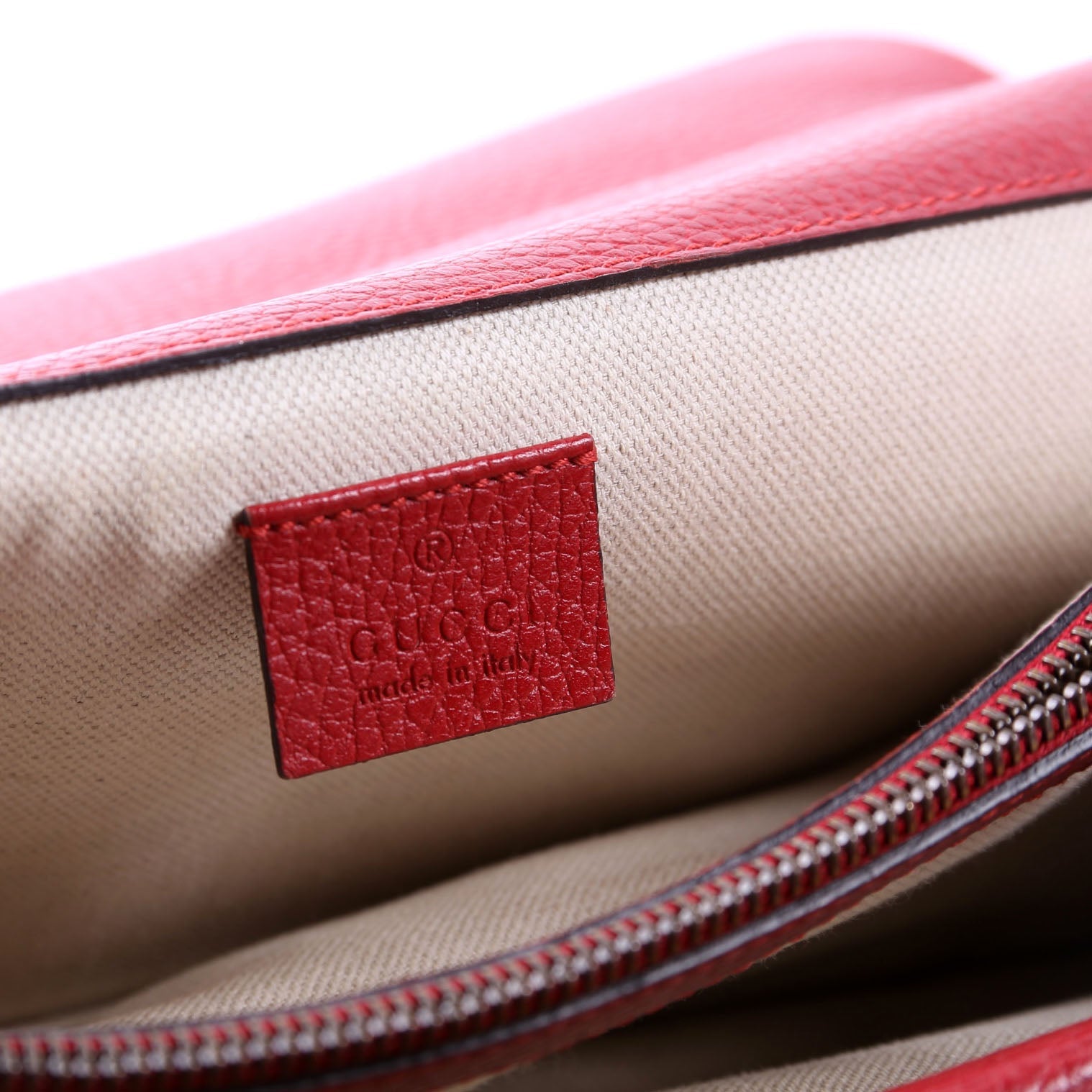 400249 Dionysus Leather Shoulder Small Red