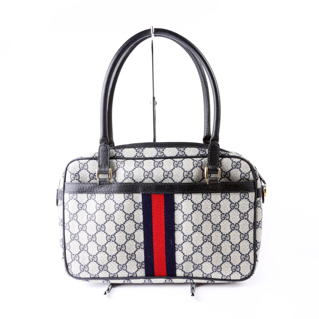 GG Supreme Vintage Satchel Navy