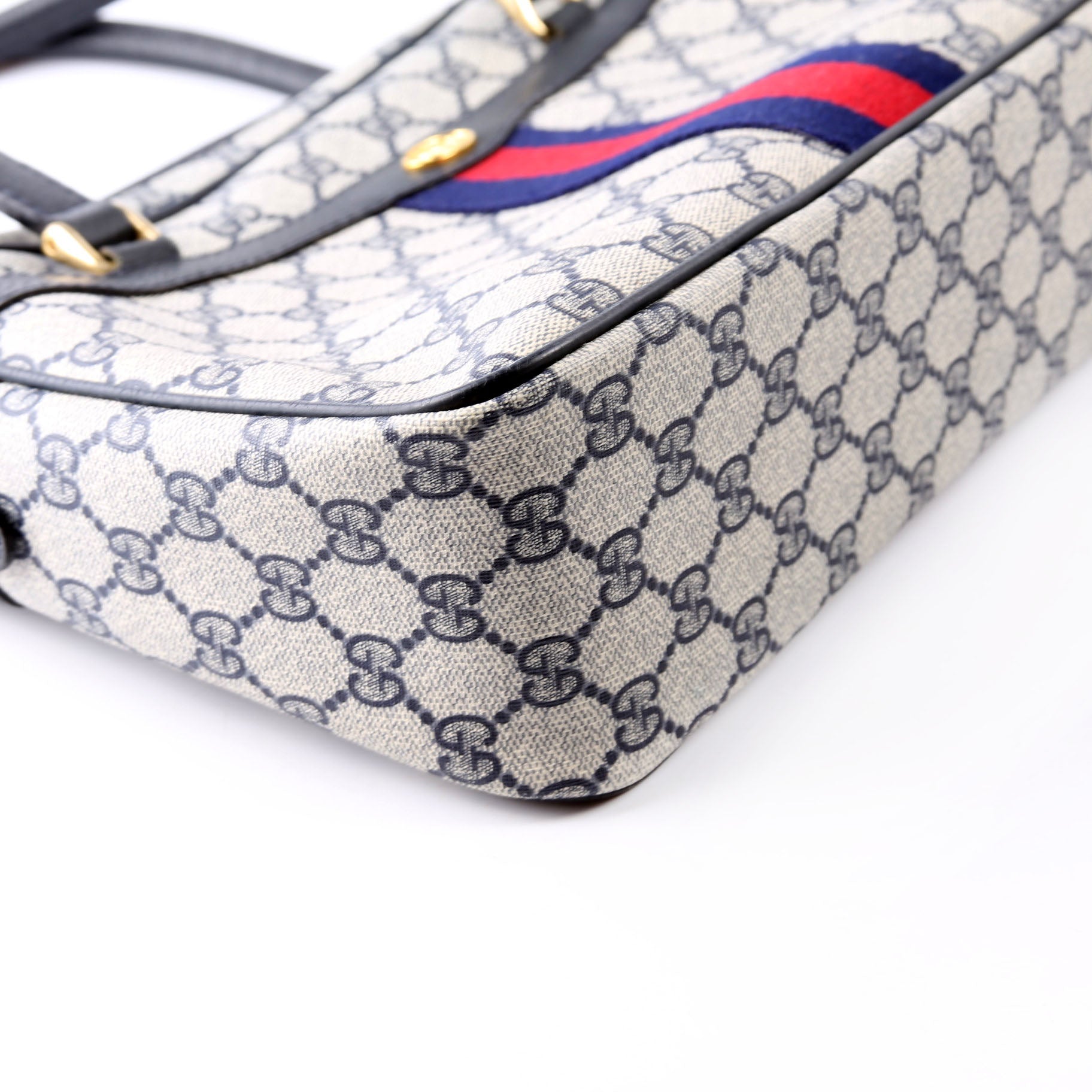 GG Supreme Vintage Satchel Navy