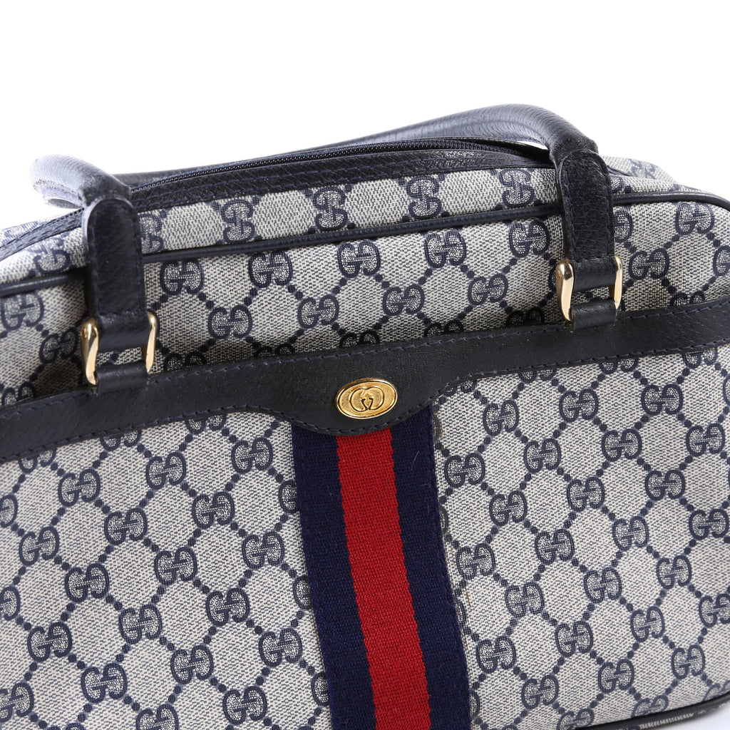 GG Supreme Vintage Satchel Navy