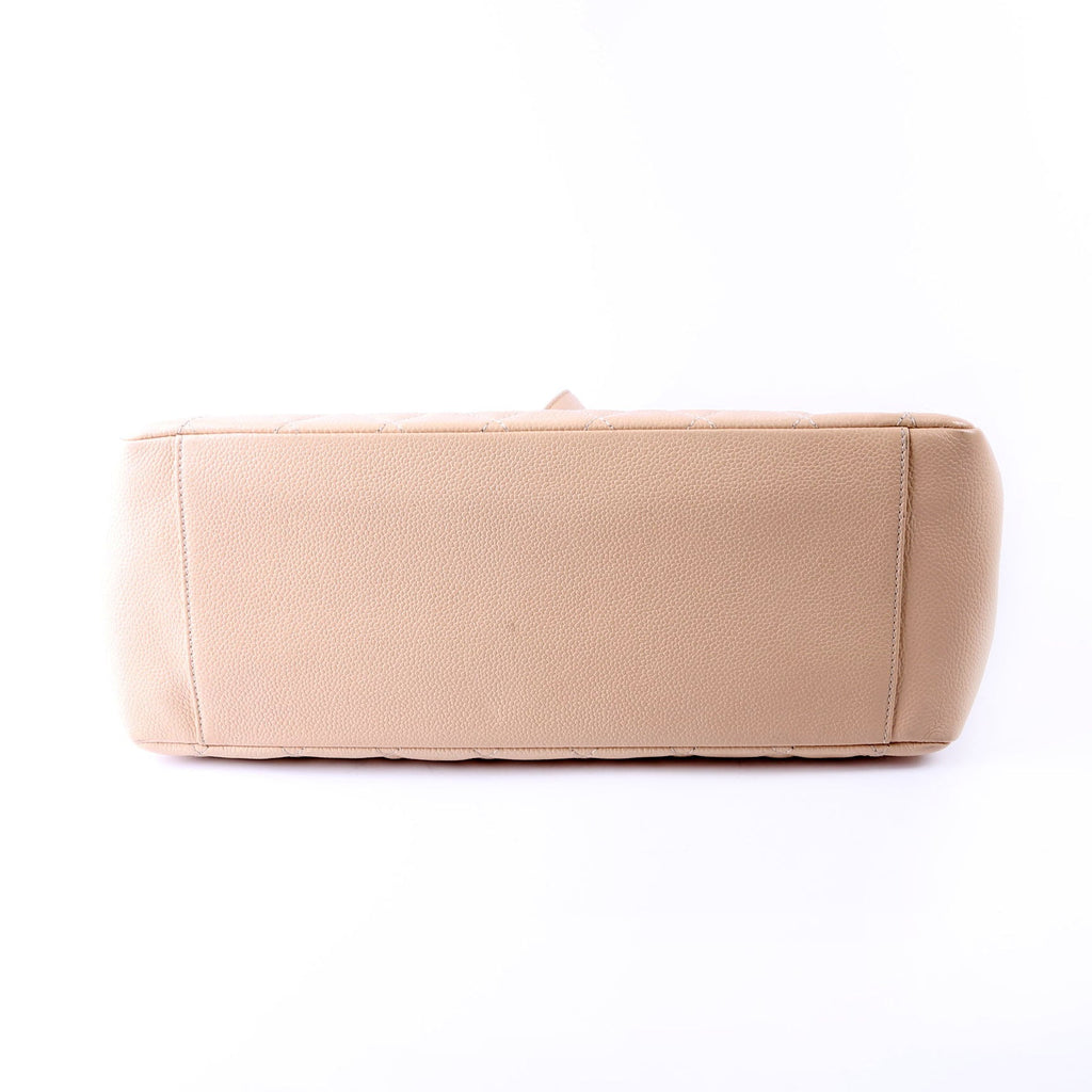 Grand Shopping Tote Caviar Beige