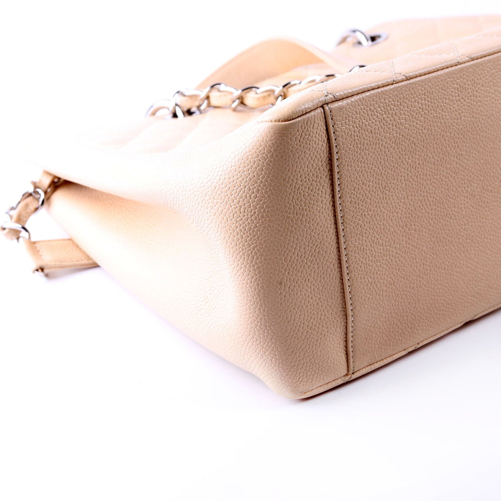 Grand Shopping Tote Caviar Beige