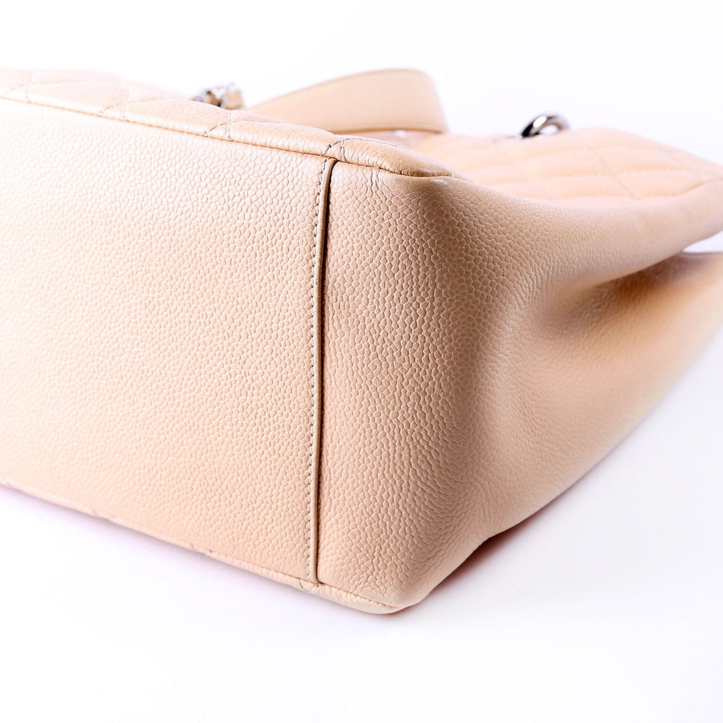 Grand Shopping Tote Caviar Beige