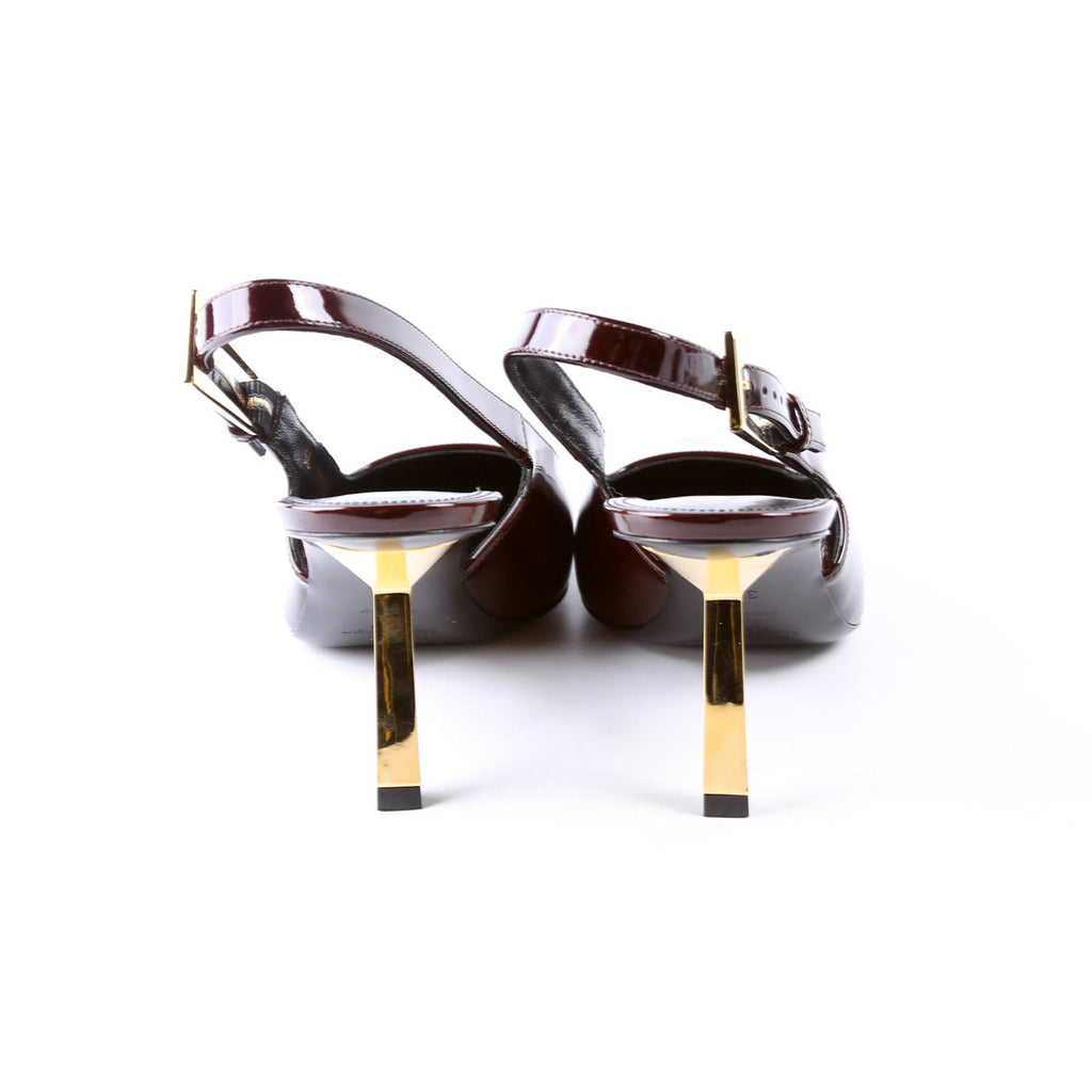 Lee 75 Slingback Pumps Size 38 Burgundy