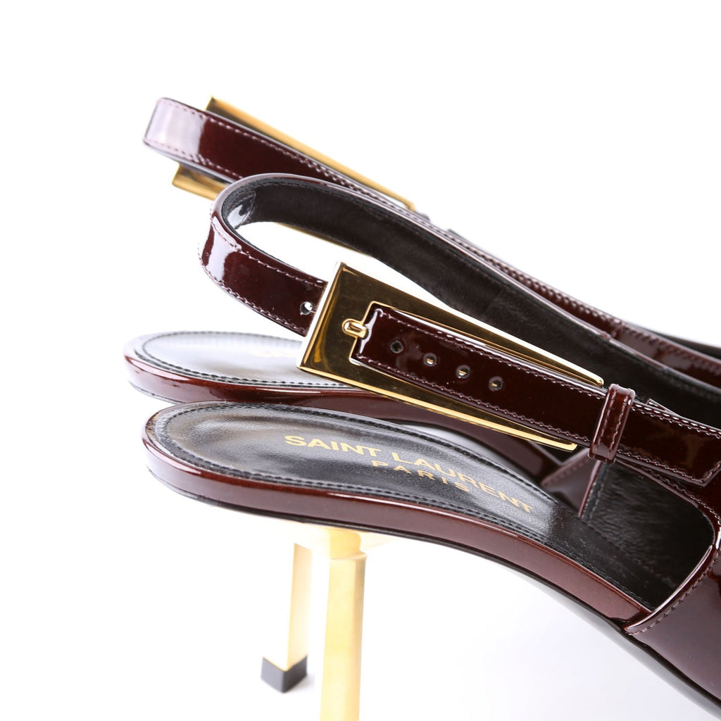 Lee 75 Slingback Pumps Size 38 Burgundy