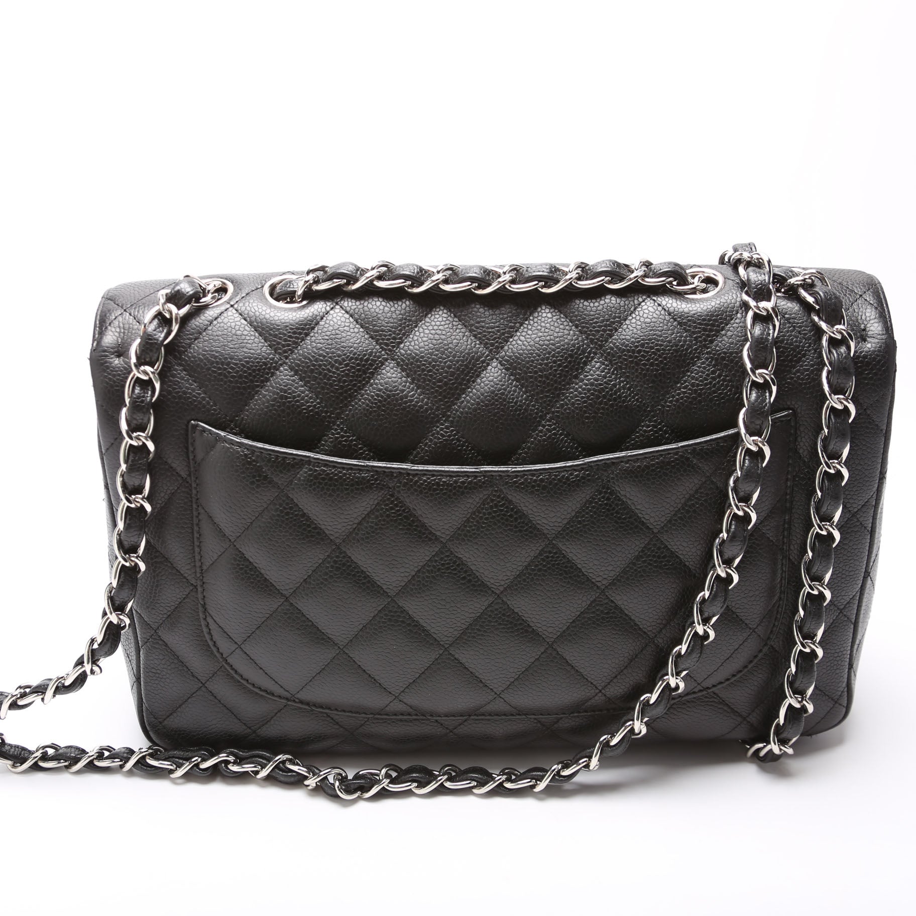 Classic Flap Jumbo Caviar 10-13M Black