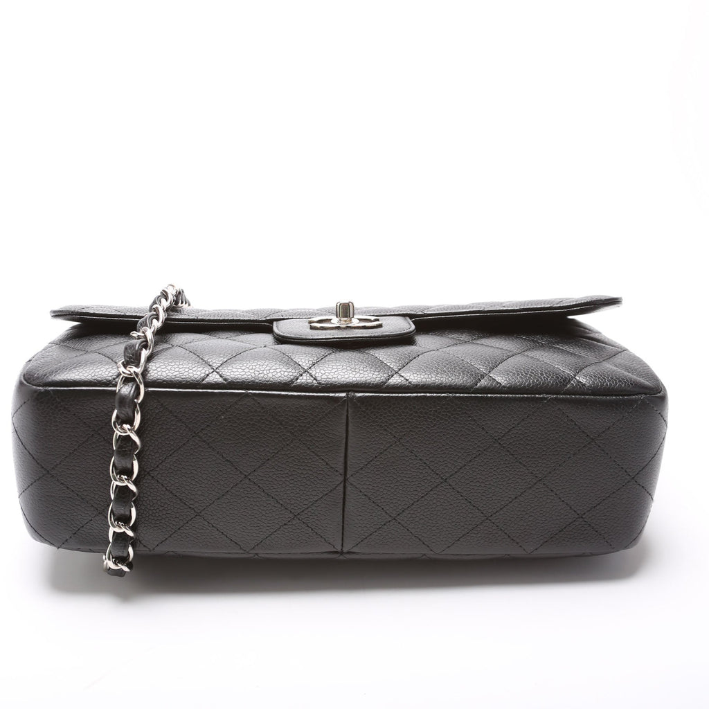 Classic Flap Jumbo Caviar 10-13M Black