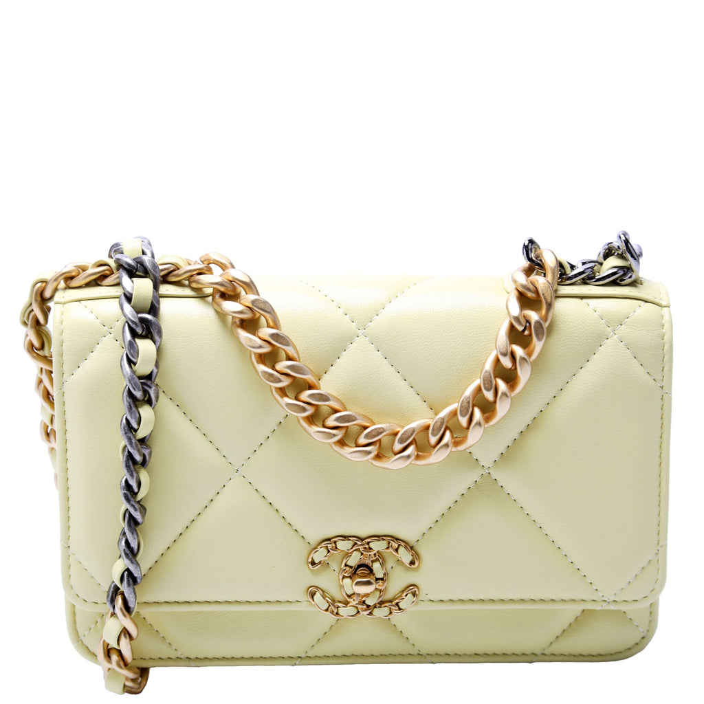 Chanel 19 Wallet On Chain Quilted Lambskin RFID